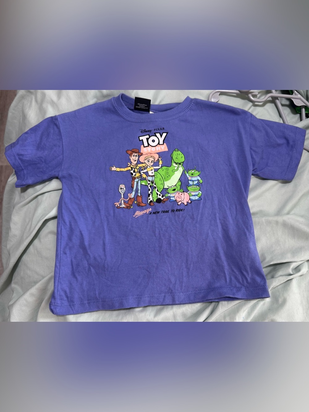 Zara Kids Purple Toy Story Graphic Tee size 2